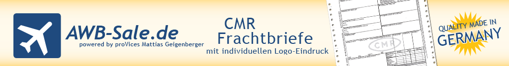 CMR Frachtbriefe mit individuellen Logo